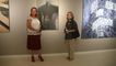 La pintora Davileine y La Artista Cecilia pintora Cubana en el museo Miami